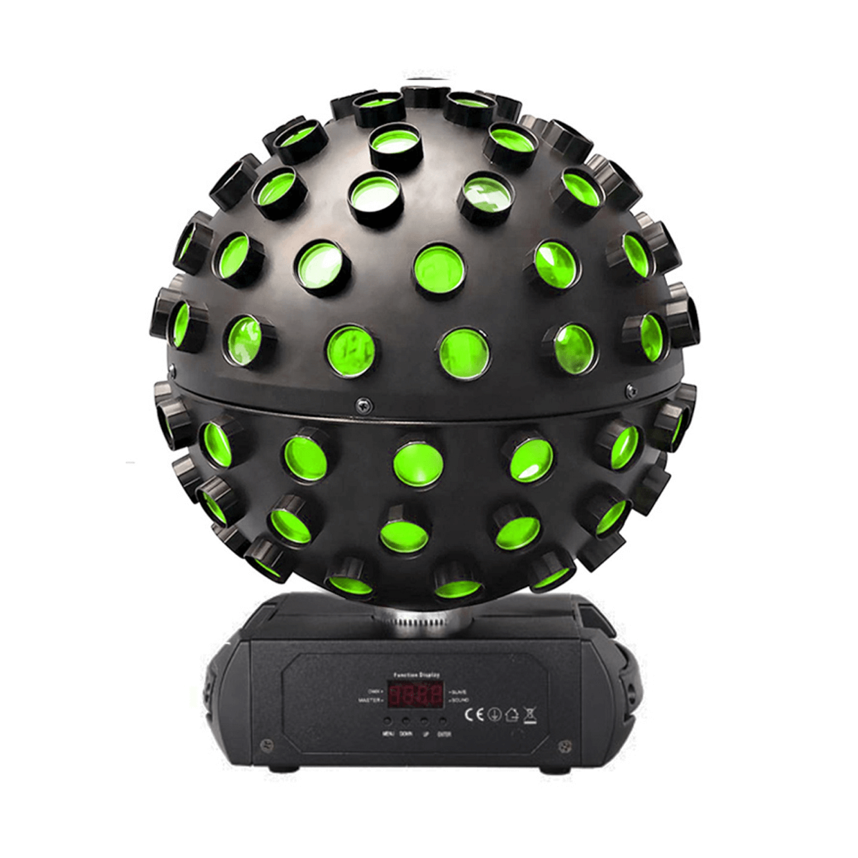 כדור אורות מסתובב RGBWA+UV – 98 לדים